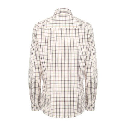 Crisp white black checkered premium tattersall shirt for ladies