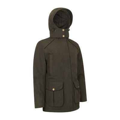 Olive green hooded jacket from New Forest Ladies Robyn Jacket collection