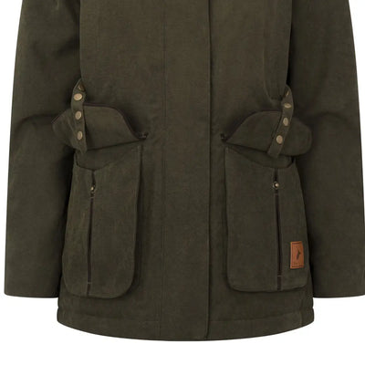 Olive green forest ladies robyn jacket, stylish ladies robyn jacket for outdoor wear