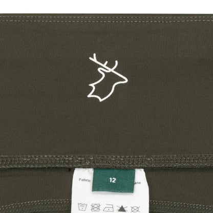 Olive green forest trek leggings with deer logo from New Forest Ladies Trek Leggings