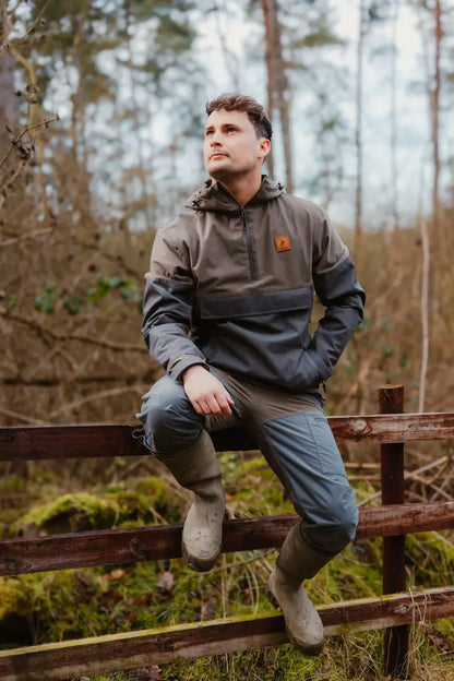Man wearing Forest Nightjar Trousers for outdoor adventures in nature