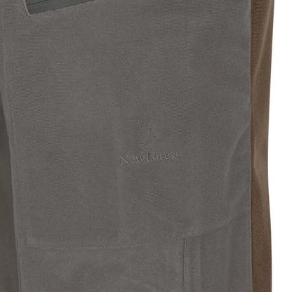 Gray and brown pants for men, featuring the stylish New Forest Nightjar Trousers design