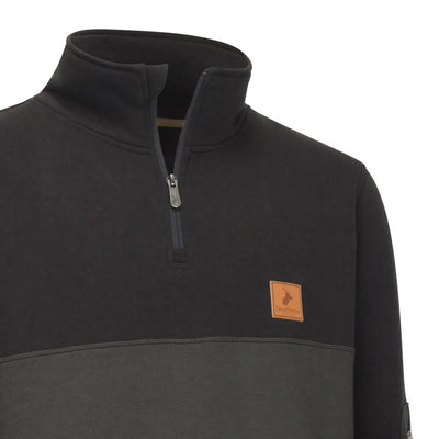 Two-tone black and gray Osprey Quarter Zip Jumper for stylish comfort