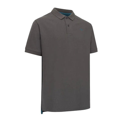 Gray New Forest Pique Polo Shirt, perfect for casual style and comfort