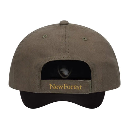 New Forest Stag Baseball Cap with NewForest text on back strap for stylish outdoor vibes