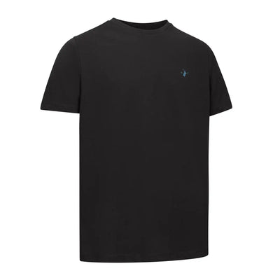 Black short-sleeved t-shirt from New Forest T-Shirt 2-Pack, perfect for country clothing and outdoors