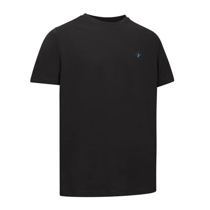 Black short-sleeved t-shirt from New Forest T-Shirt 2-Pack, perfect for country clothing and outdoors