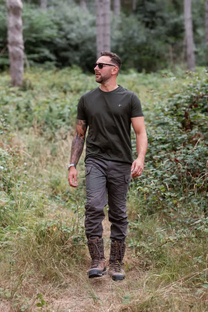 Man in outdoor forest clothing 2-pack T-shirts from New Forest T-Shirt 2-Pack