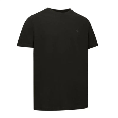 Black crew neck t-shirt from New Forest T-Shirt 2-Pack, perfect for country clothing and outdoors