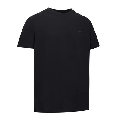 Black short-sleeved t-shirt from the New Forest T-Shirt 2-Pack for outdoors lovers