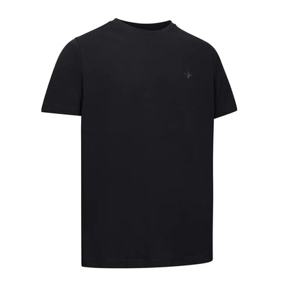 Black short-sleeved t-shirt from the New Forest T-Shirt 2-Pack for outdoors lovers