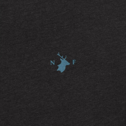 Dark fabric New Forest T-Shirt 2-Pack with deer logo, perfect for country clothing and outdoors
