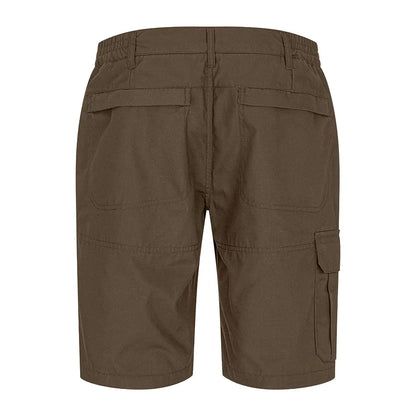 Olive-green cargo shorts perfect for exploring the woods with our New Forest Trail Shorts