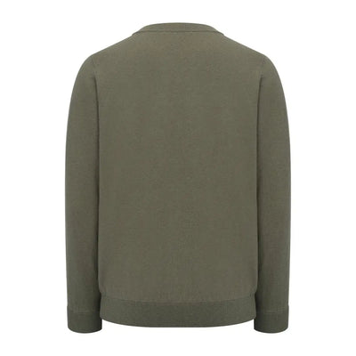 Olive green crewneck sweatshirt for stylish country clothing and outdoor adventures