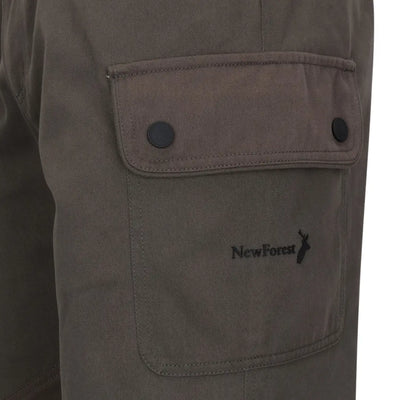 Gray cargo pants with flap pocket from New Forest Woodland Trousers, comfy forest woodland style