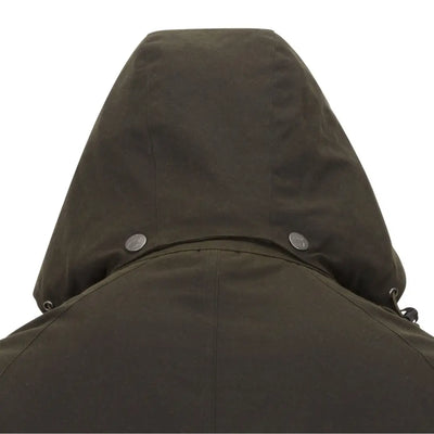 Olive green Hooded jacket from New Forest Woodsman Wax Jacket collection