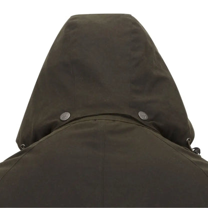 Olive green Hooded jacket from New Forest Woodsman Wax Jacket collection