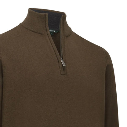 Brown zip neck jumper from New Forest, perfect for cozy casual outfits