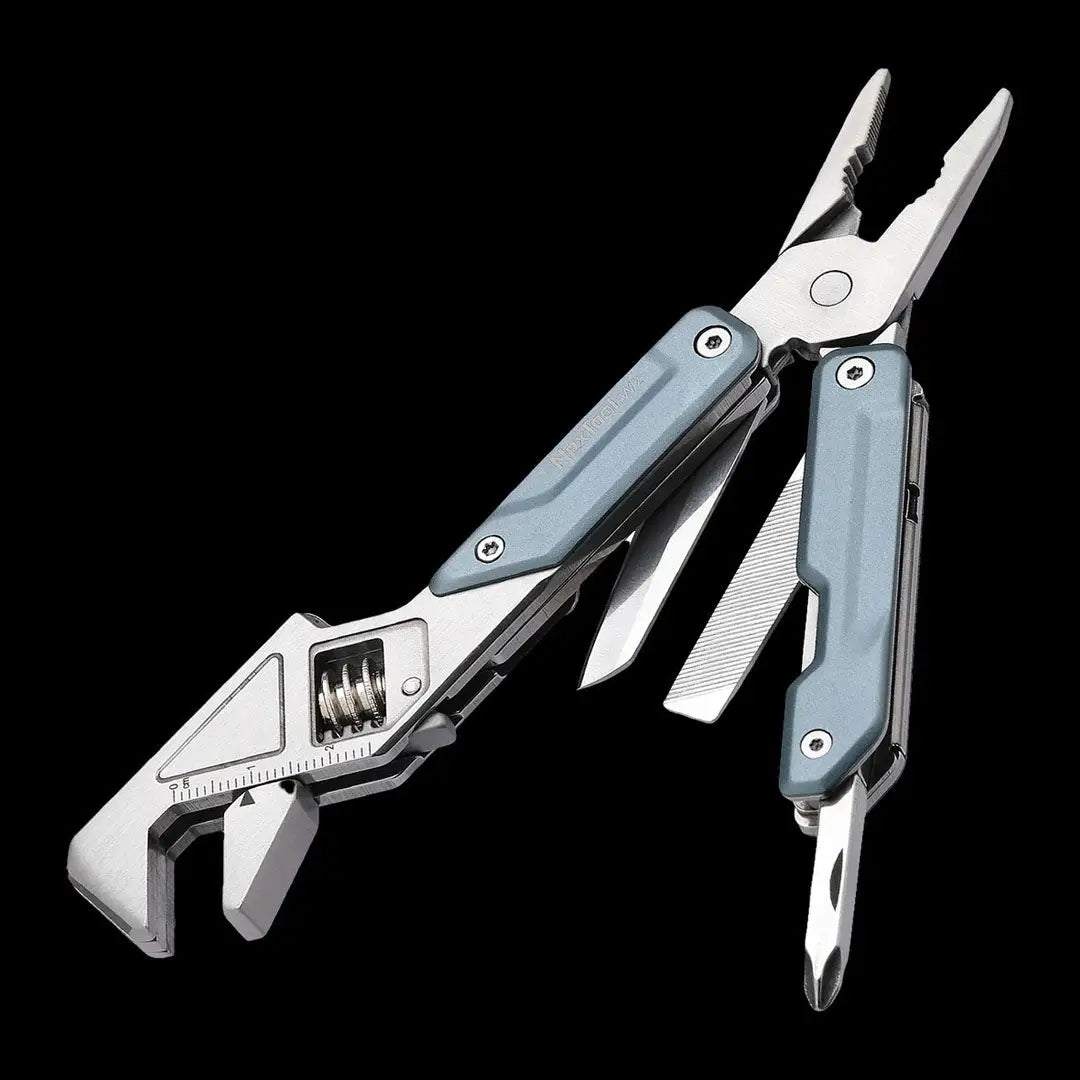 NexTool Light Wrench W2 multi-tool in silver gray with adjustable wrench