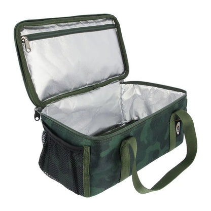 Insulated green NGT Brew Kit Bag with silver lining and easy carrying handles