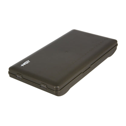 Closed olive-green plastic box NGT XPR PLUS designed to hold readymade hair and tackle
