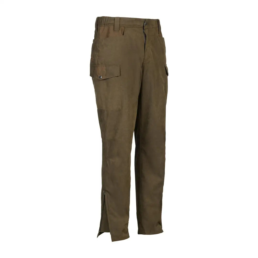 Olive green cargo pants from Percussion Bristol Trousers for a stylish outdoor vibe