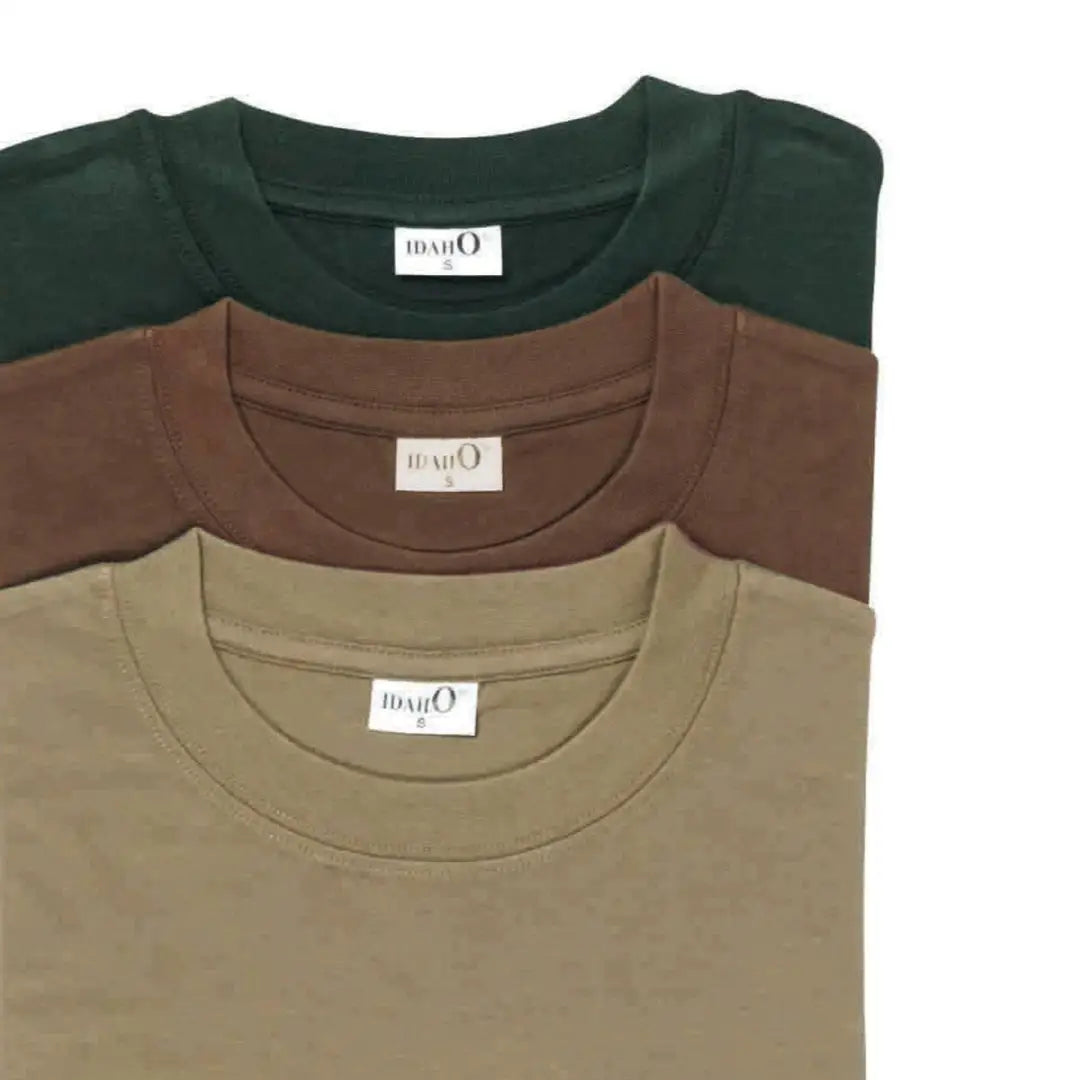Stacked folded T-shirts from Percussion Pack offer great money saving value