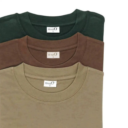 Stacked folded T-shirts from Percussion Pack offer great money saving value