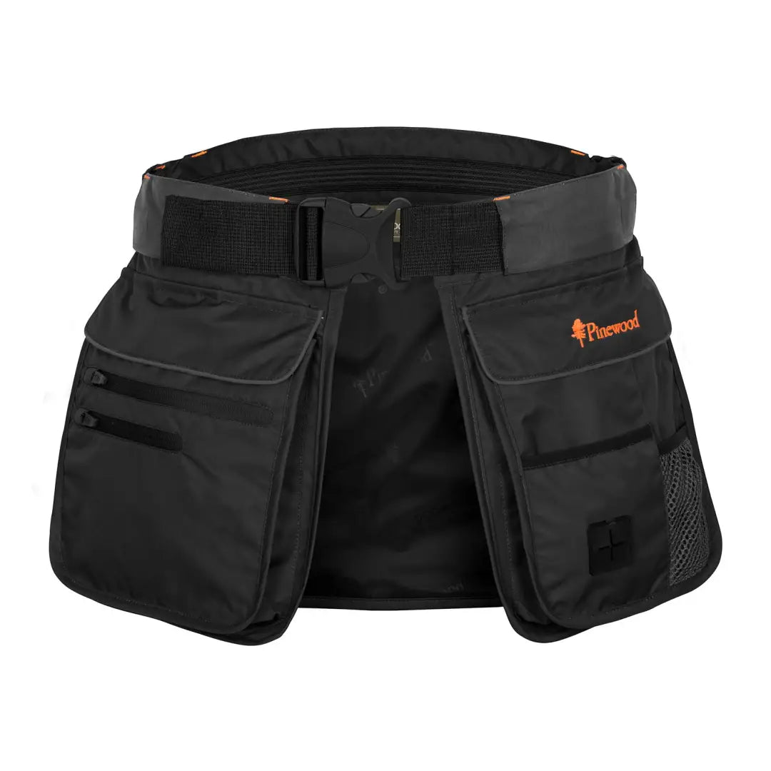 Black Pinewood Dog Sports Utility Belt with pockets for all your dog sports needs