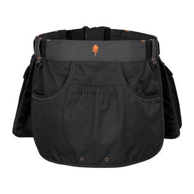 Stylish black shooting apron with pockets for the Pinewood Dog Sports Utility Belt