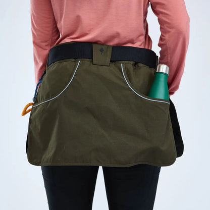 Olive green utility apron with pockets for dog sports Pinewood Dog Sports Waistbelt