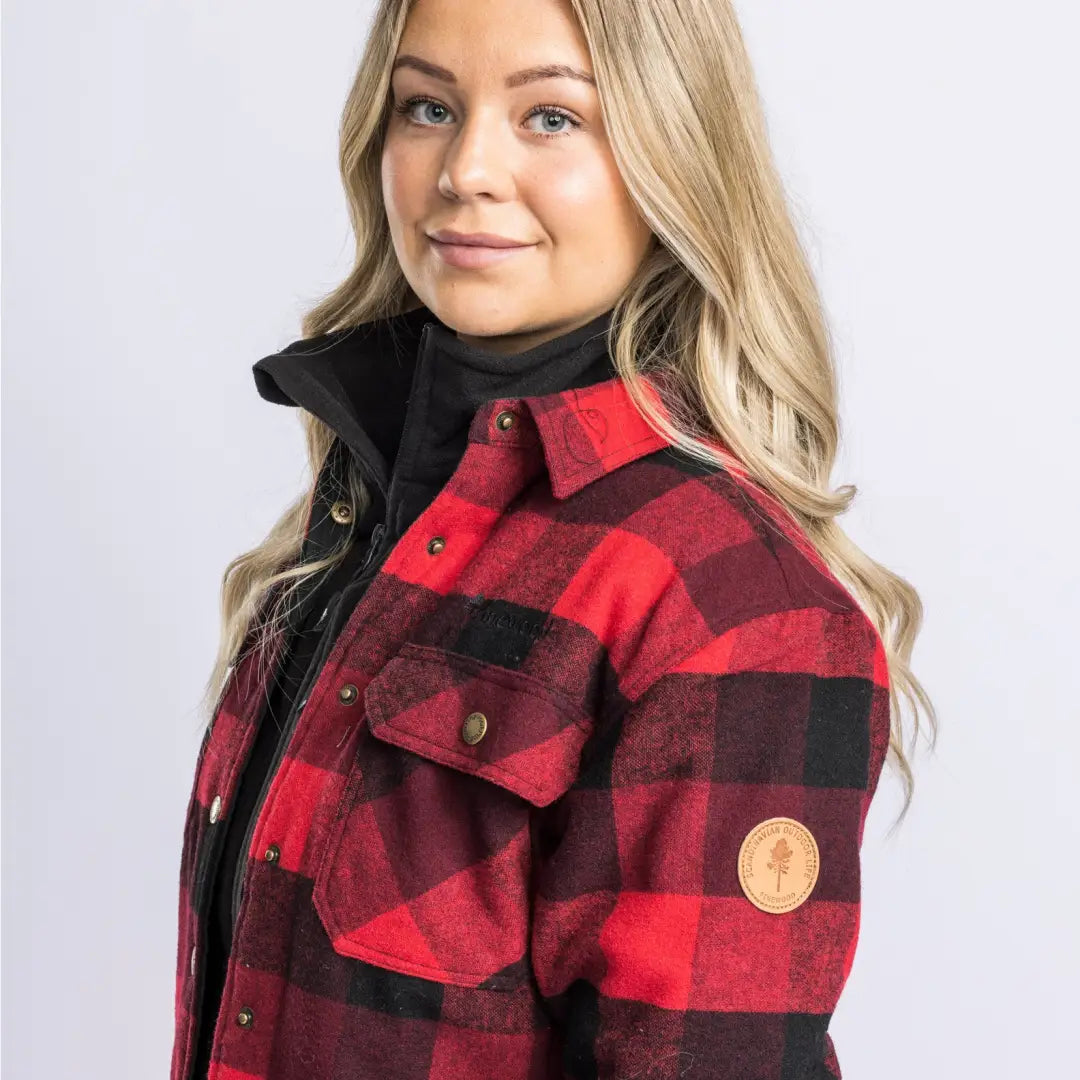 Padded plaid shirt hot sale