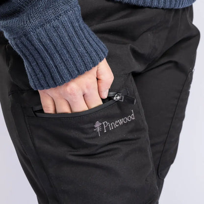 Hand in pocket of Pinewood Ladies Caribou TC Trousers for a stylish look