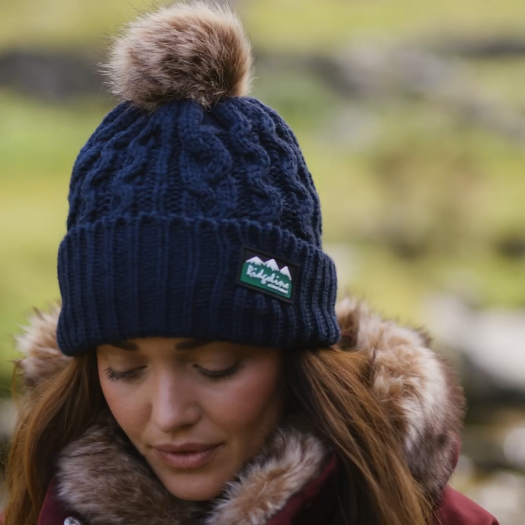 Ridgeline Nordic Fleck Bobble Hat