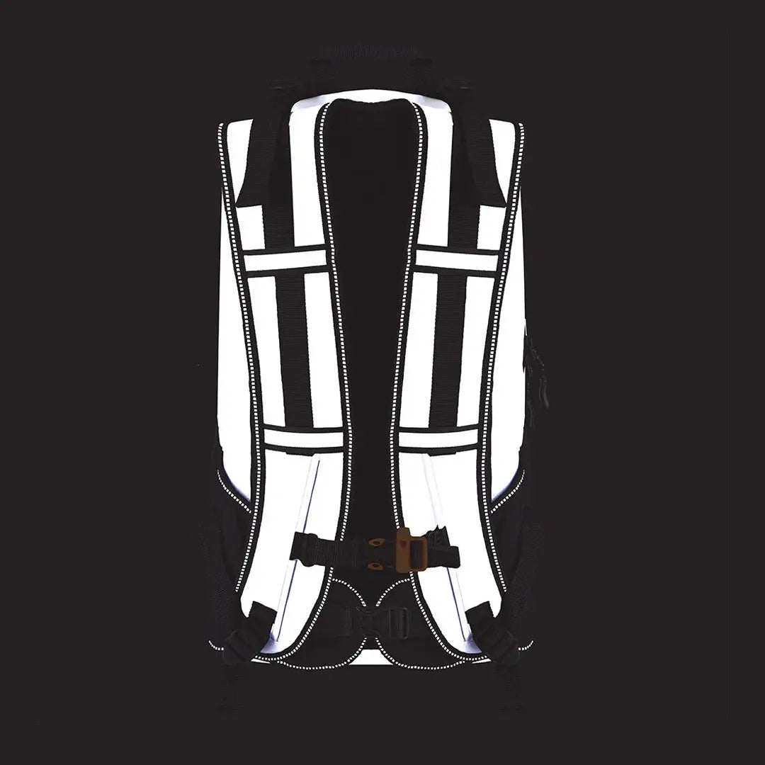 Proviz Reflect360 black cycling commuting backpack with reflective stripes