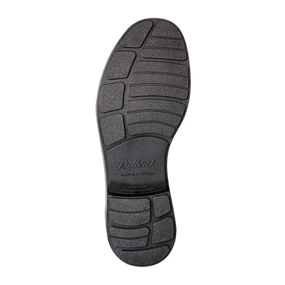 Black leather sole with textured pattern and Redback logo from the classic Redback range