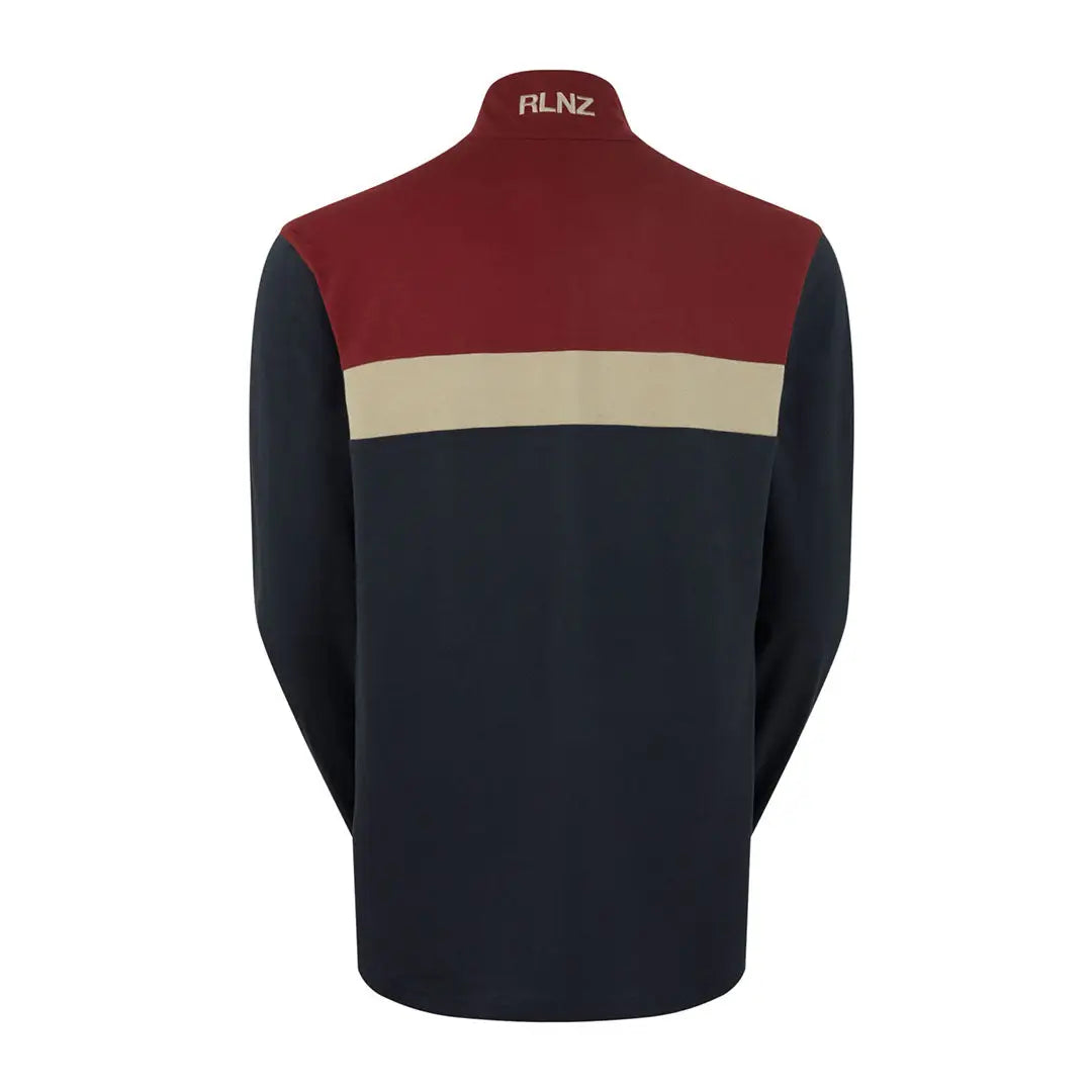 Color-blocked long-sleeved pullover, perfect for slider rugby and outdoor country clothing