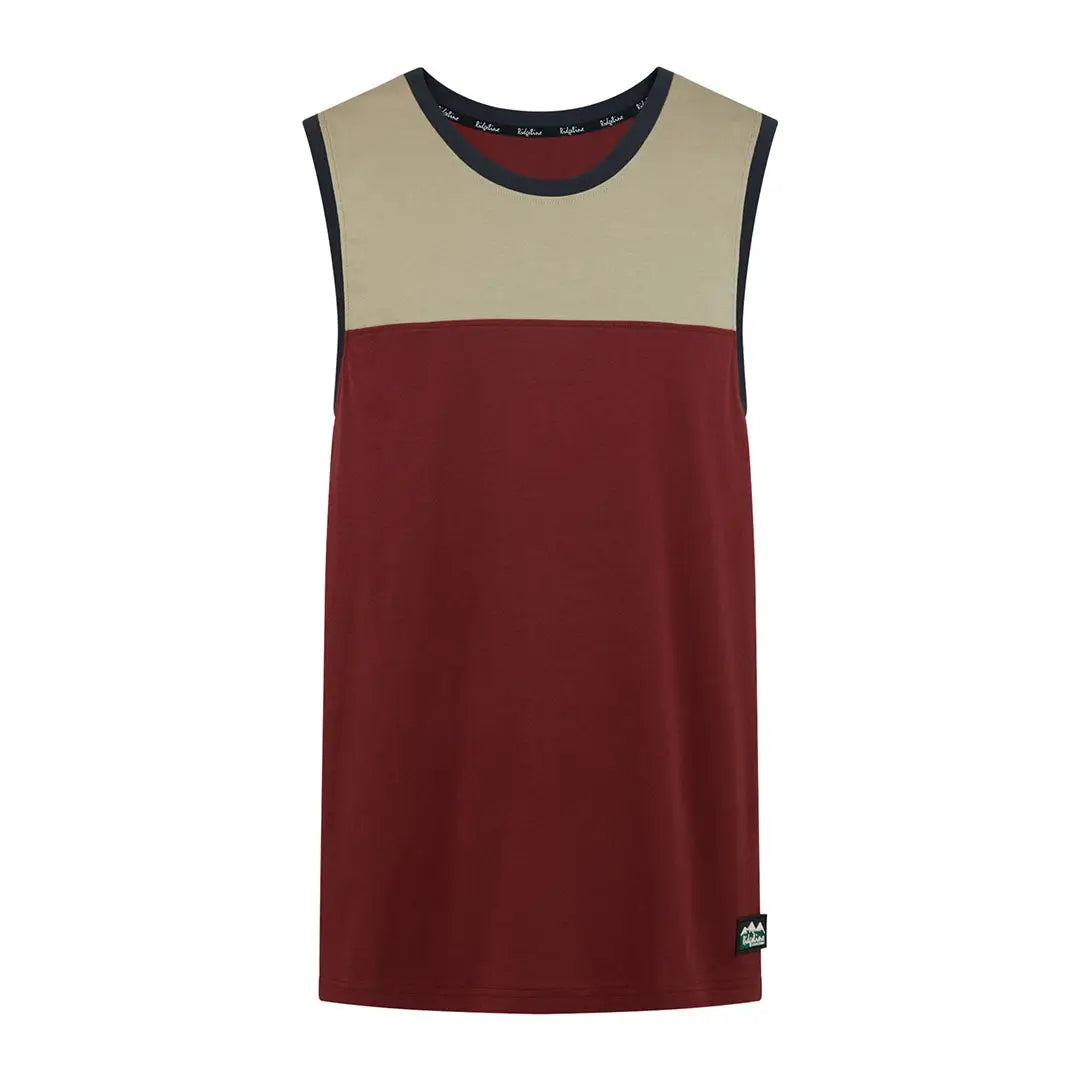 Sleeveless color-blocked Ridgeline Back Slider Singlet Top, perfect for country clothing and hunting