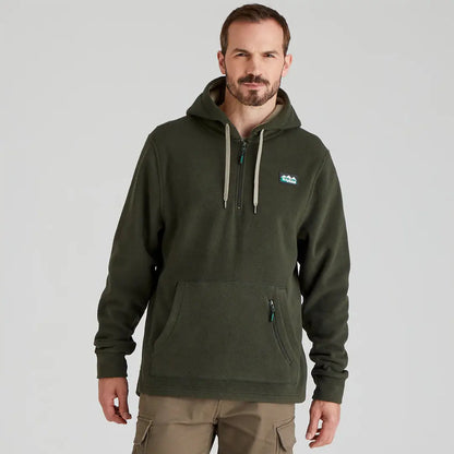 Olive green Ridgeline Ballistic Hooded Fleece hoodie offers superior warmth and ballistic hoodie offers