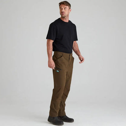 Man in Ridgeline Cambrian Trousers and black t-shirt, perfect for extreme weather conditions