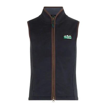 Navy blue fleece vest for kids, Ridgeline Kids Kodiak Cub Gilet, perfect for cold days