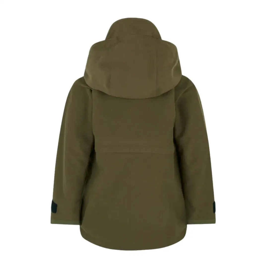 Olive green hooded monsoon classic jacket for kids Ridgeline Kids Monsoon Classic