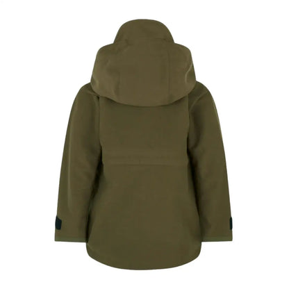 Olive green hooded monsoon classic jacket for kids Ridgeline Kids Monsoon Classic