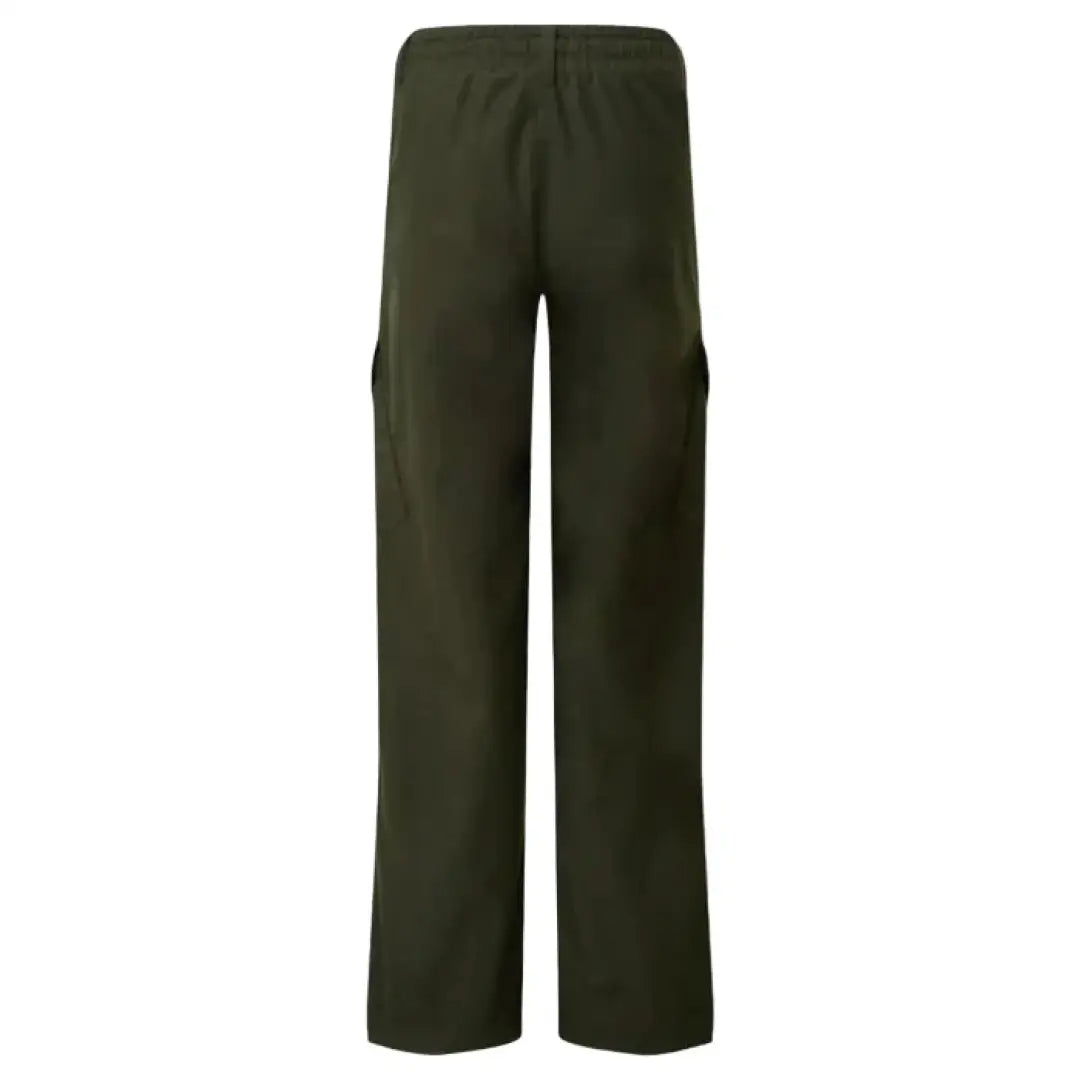 Ridgeline Kids Spiker olive green cargo pants with pockets and straight legs