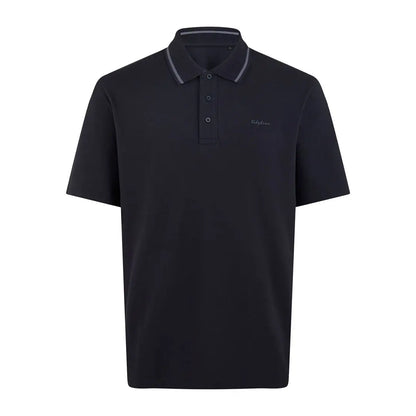 Stylish dark polo shirt with striped collar from Ridgeline Kilworth Polo Top