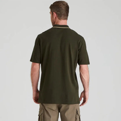 Olive green Ridgeline Kilworth Polo Top for casual look