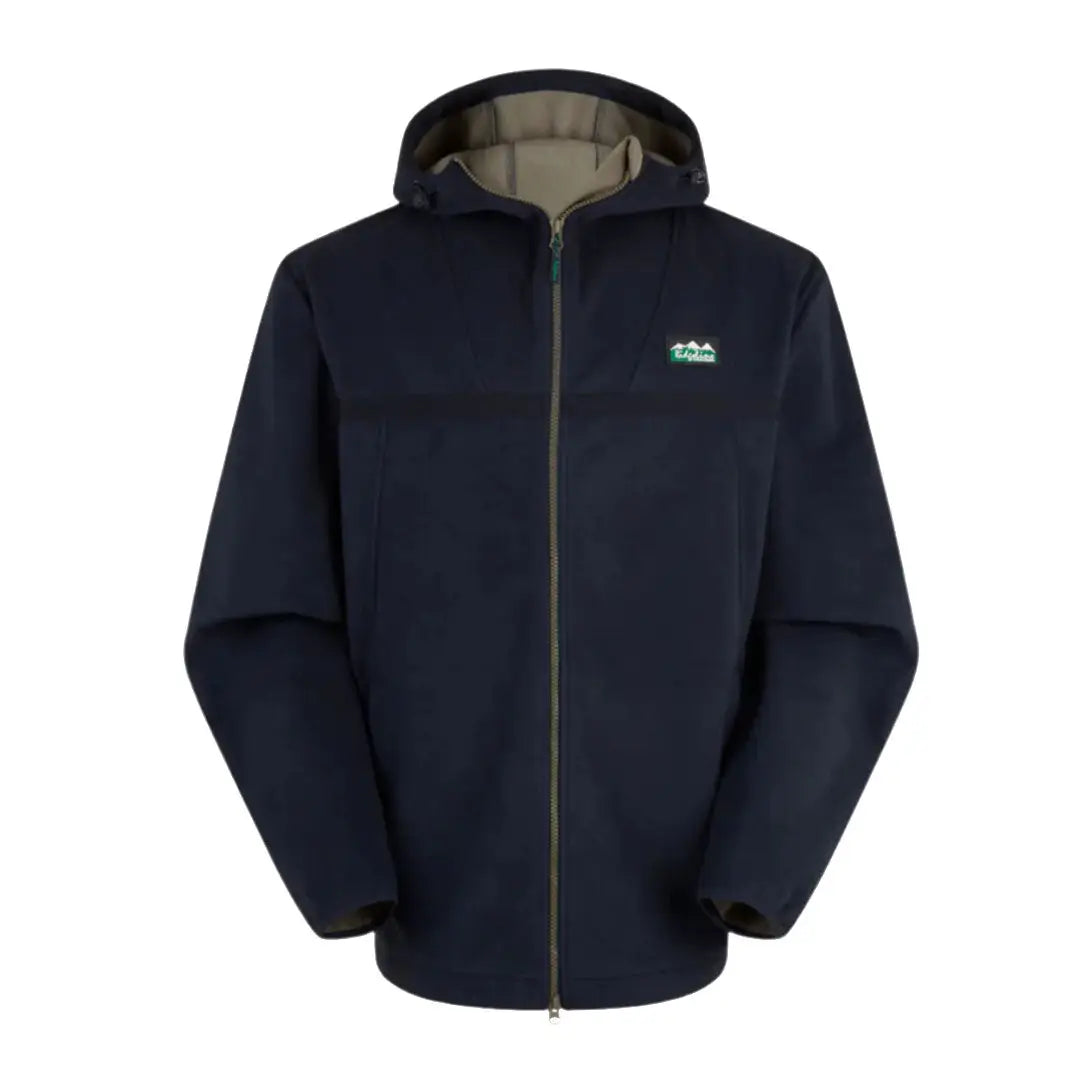 Navy hooded jacket from Ridgeline Kodiak Fleece, a highly technical southern star pro fleece coat