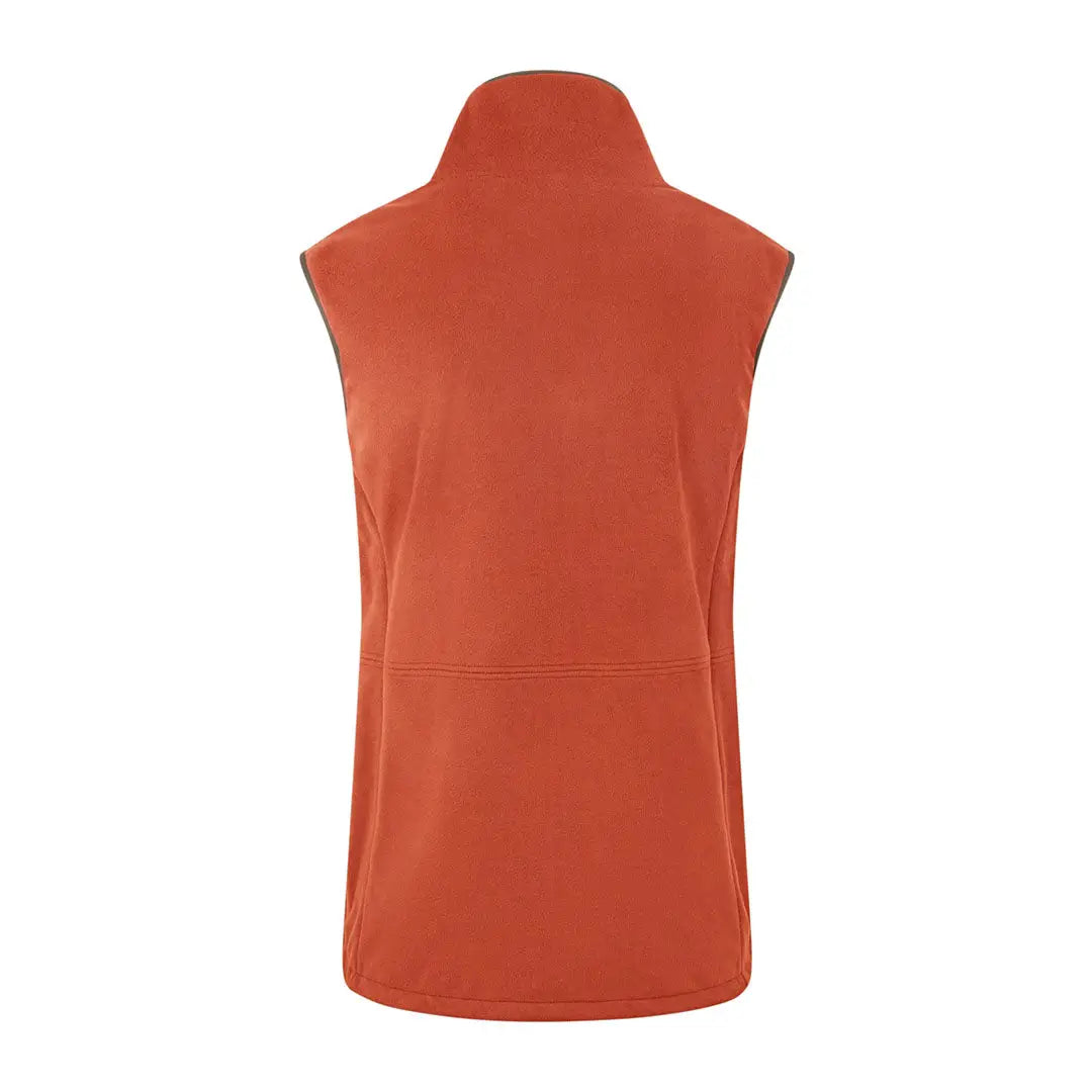 Rust-colored sleeveless fleece vest from the Ridgeline Kodiak Gilet collection