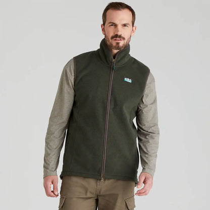 Olive green Ridgeline Kodiak Gilet zip-up vest for outdoor adventures
