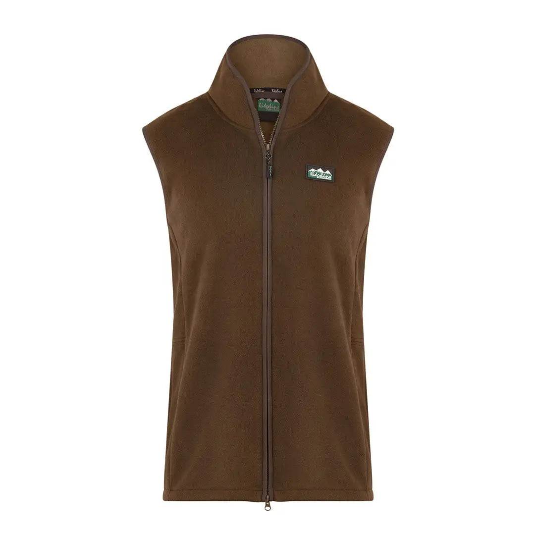 Brown zip-up vest from the Ridgeline Kodiak Gilet for stylish outdoor adventures